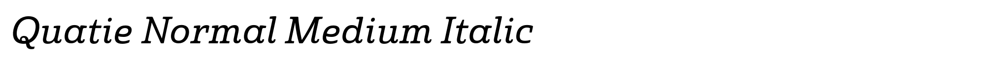 Quatie Normal Medium Italic image